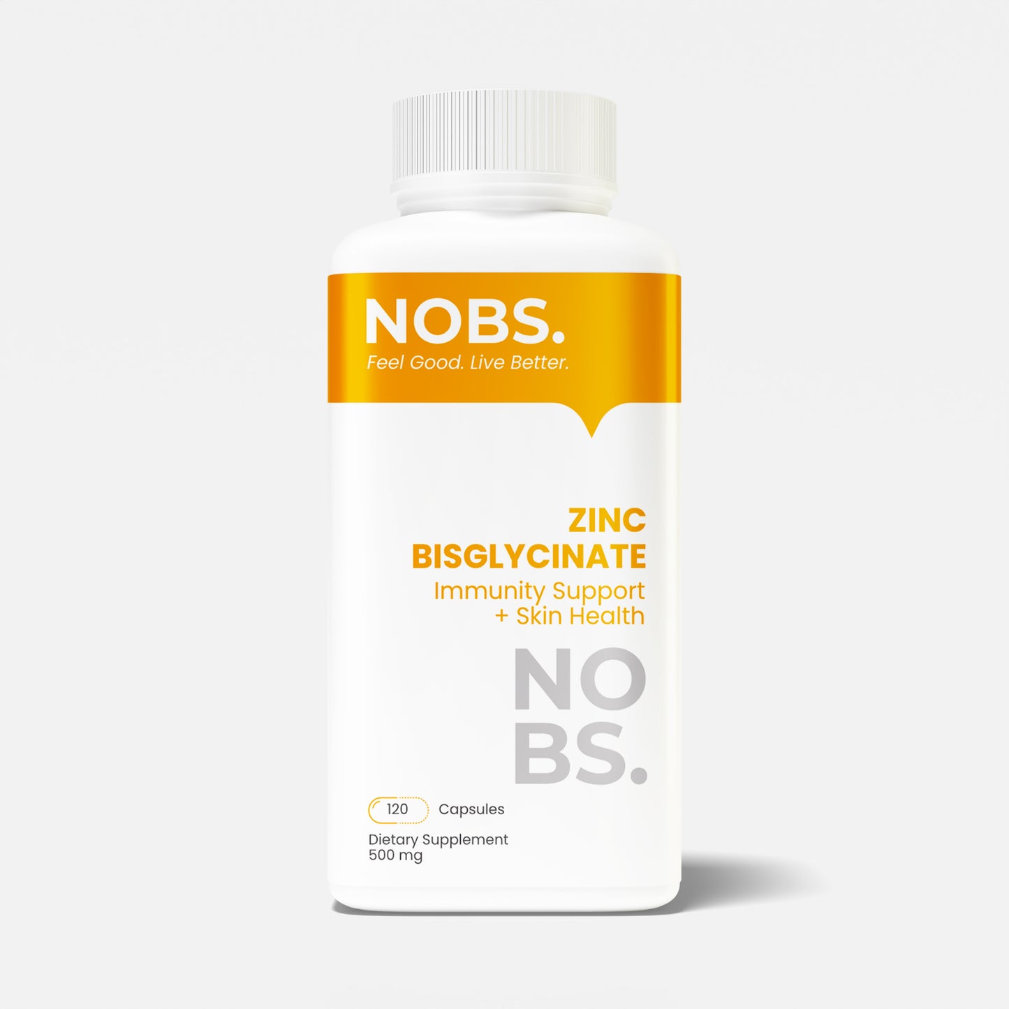 Zinc Bisglycinate - 500mg 360 Capsules (12-month supply)